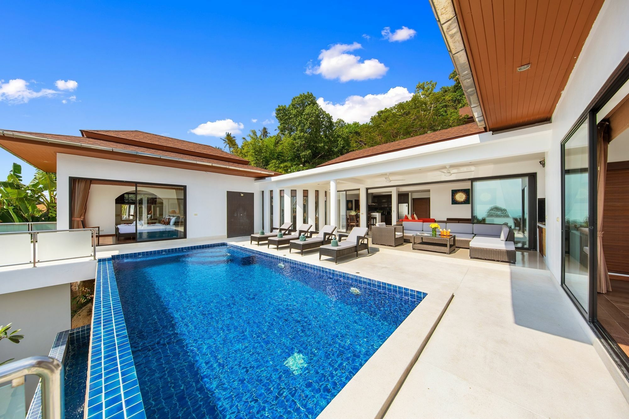 Sunny Banks - Modern Sea View 4 Bed Pool Villa Maret Exterior foto