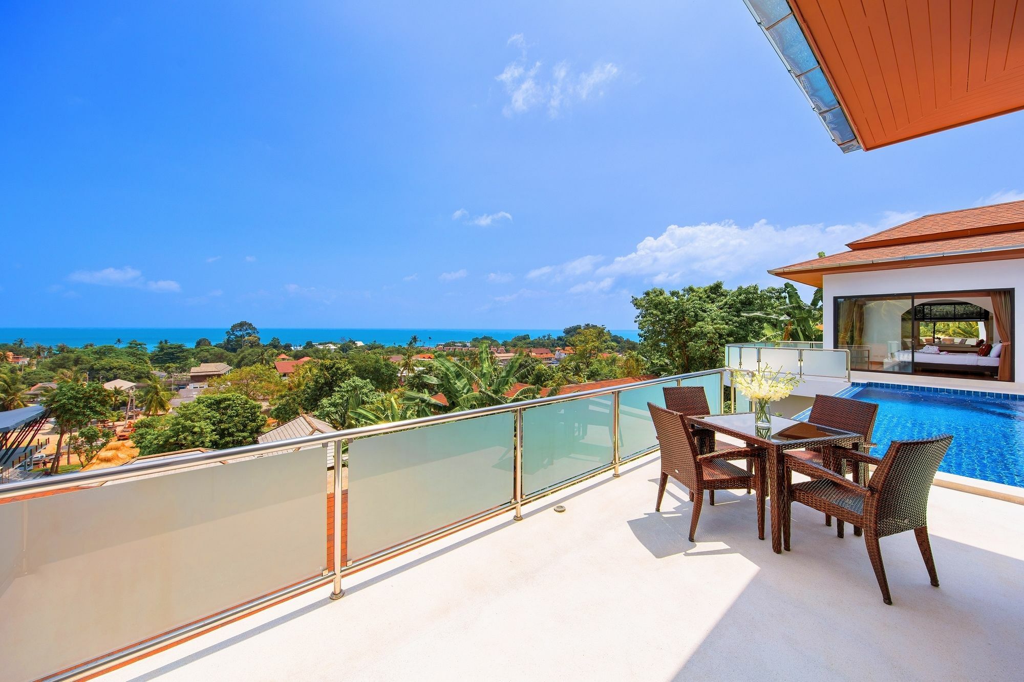 Sunny Banks - Modern Sea View 4 Bed Pool Villa Maret Exterior foto